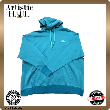 Nike Men's Blue Fleece Pullover Hoodie Big & Tall 2XL