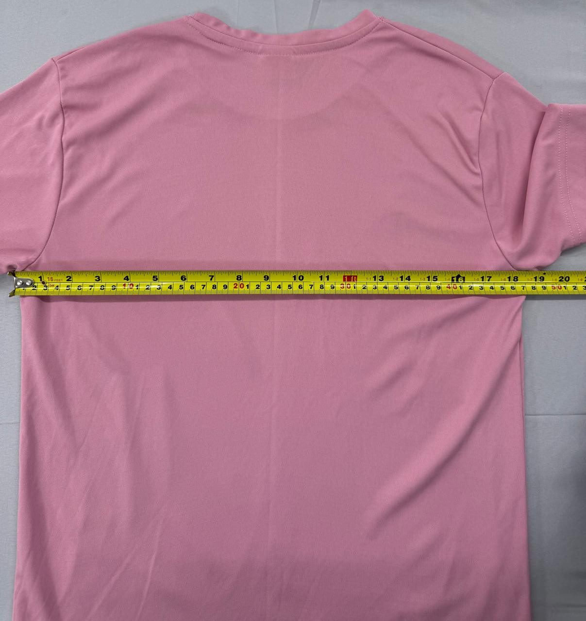 Puma Pink M Short Sleeve Crew Neck T-Shirt Polyester Classic Fit