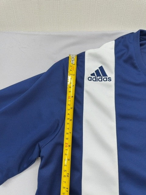 Adidas Men's Navy Soccer Jersey Short Sleeve Crewneck XL Striped