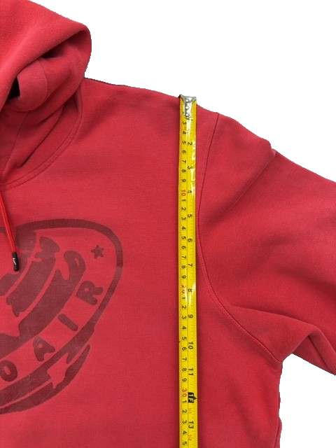 Nike Red Pullover Hoodie Men's Large Cotton Hood