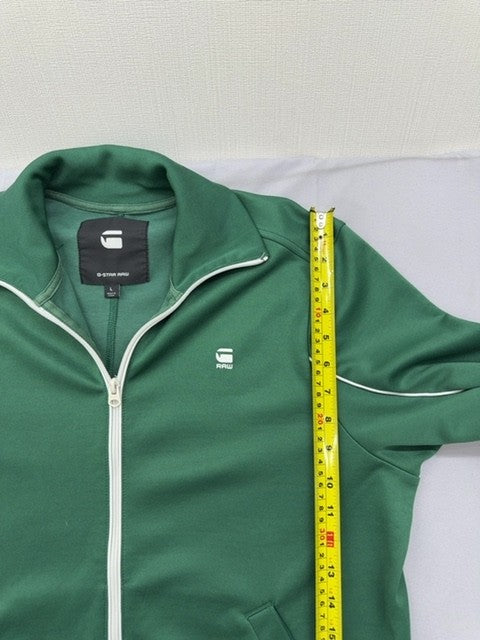 G-Star RAW Lanc Slim Tracktop Green Full Zip Men's L