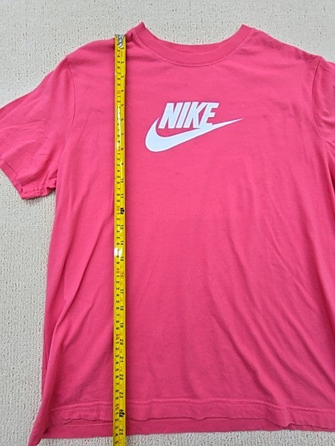 Nike Pink XL T-Shirt Short Sleeve Crewneck Cotton Loose Fit