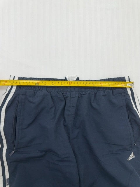 Adidas Men's Navy Three-Stripes Track Pants Size M