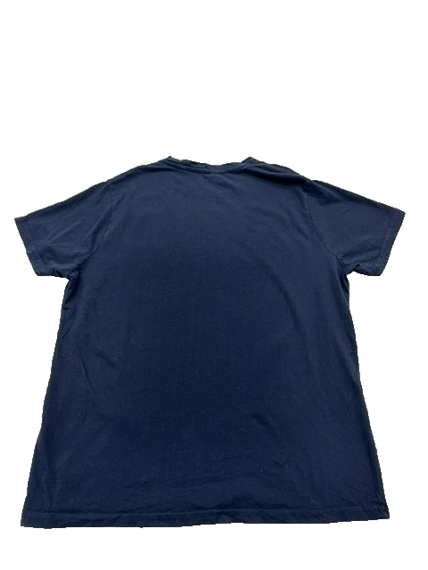 Fisherfield Men's Navy Graphic Print T-Shirt Size M Regular Fit