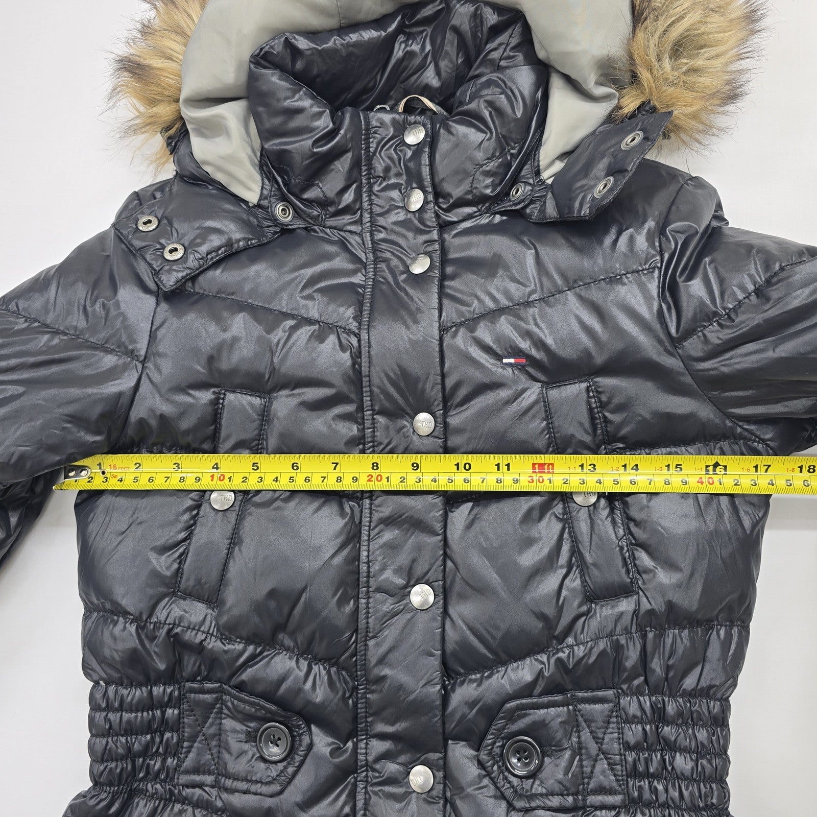 Tommy Hilfiger Women Navy Coat size XS product image 6