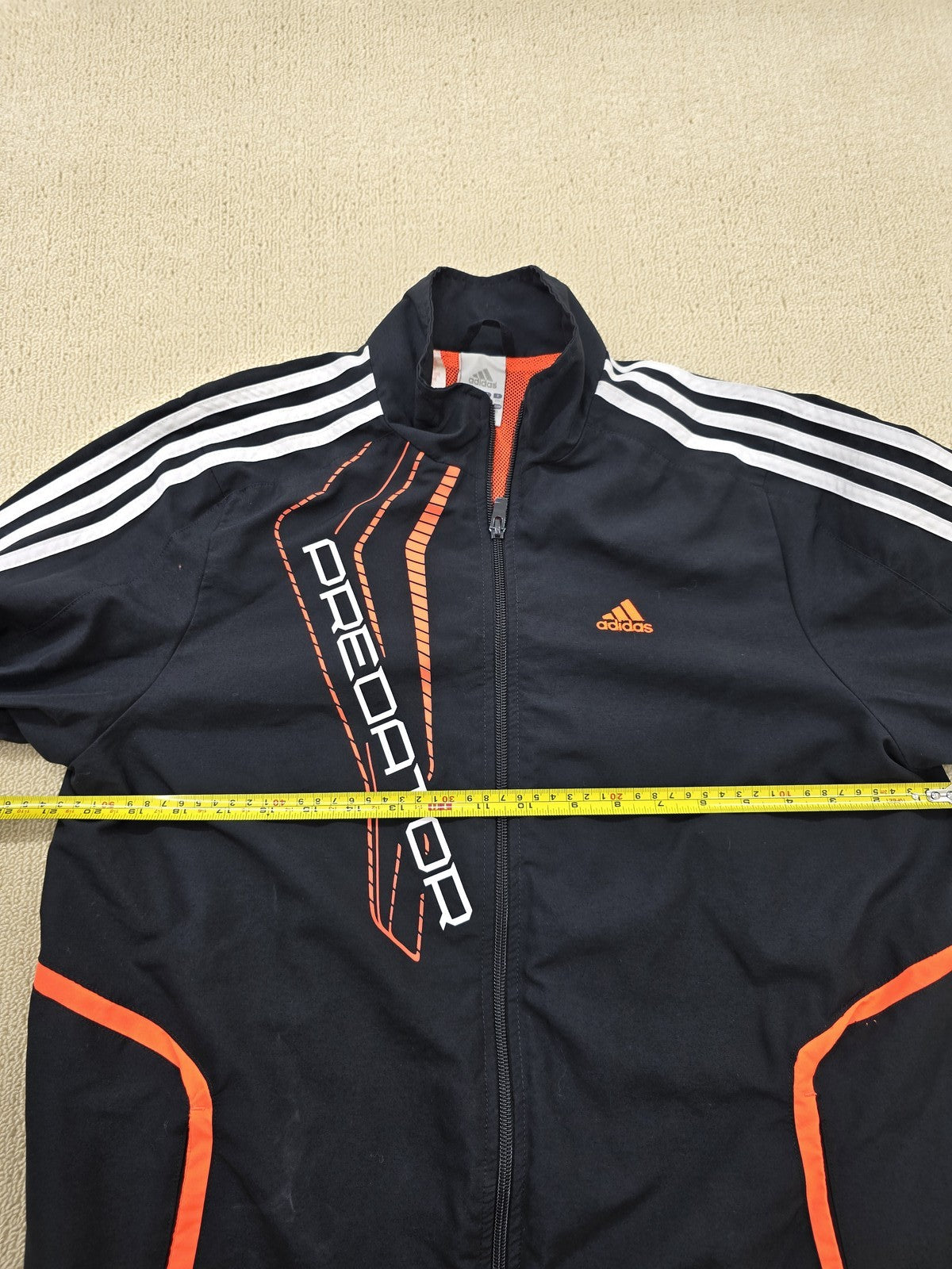 Adidas Predator Track Jacket XL Black/Orange Climalite 3-Stripe