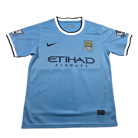 Retro Nike Men's Blue Jersey, Manchester City 2013-2014 Etihad