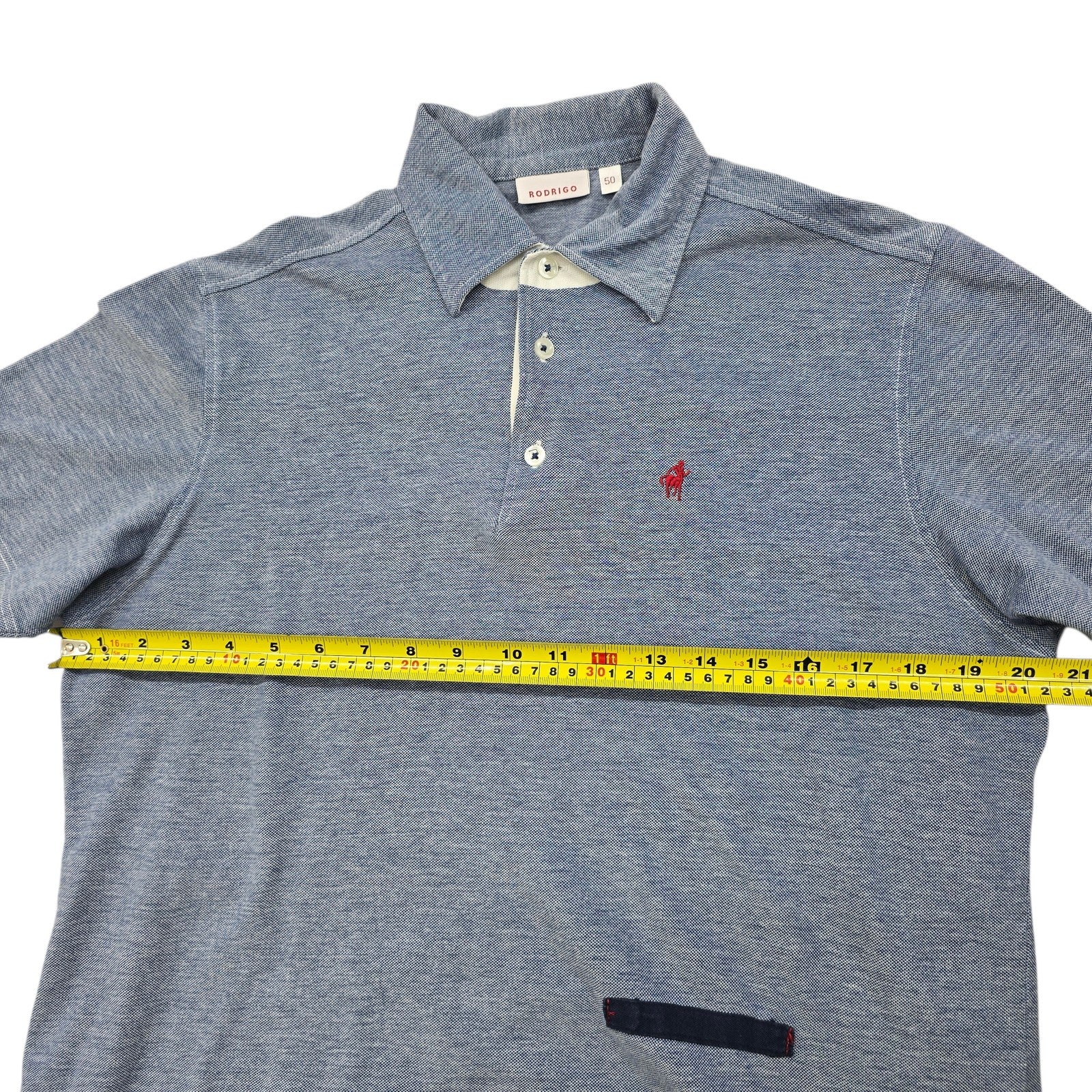 Rodrigo Men Blue Polo Shirt size 50 product image 7