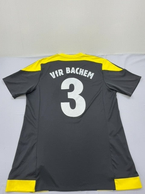 Adidas Men's Black Yellow Striped Soccer Jersey(#3) L Climacool