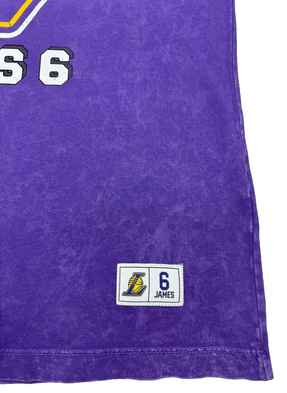 Los Angeles Lakers T- Shirt Men's | Size: M |Purple | Lebron James Short Sleeve