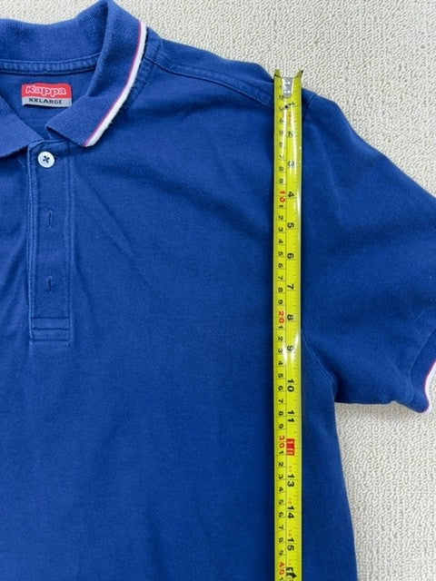 Kappa Men's Blue Polo Shirt XXL Short Sleeve Cotton