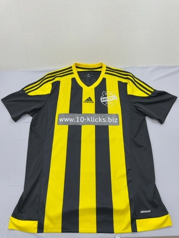 Adidas Men's Black Yellow Striped Soccer Jersey(#16) XL Climacool