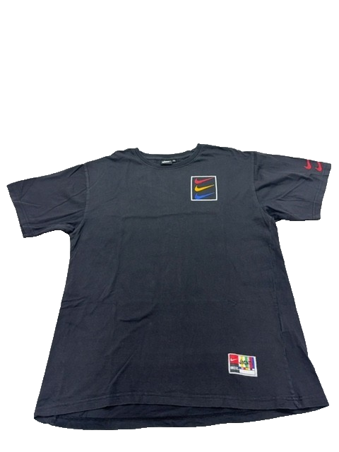 Nike Men's Black T-Shirt – Size 3XL, Crew Neck, Cotton
