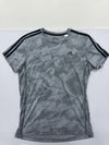 Adidas Men's Gray T-Shirt – Size S, Camo, Short Sleeve