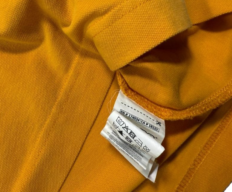 Men's Retro Kappa Yellow Polo With Striped Collar And Cuffs - Size Small