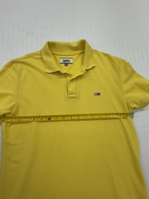 Tommy Hilfiger Women's Yellow Polo Shirt Size M