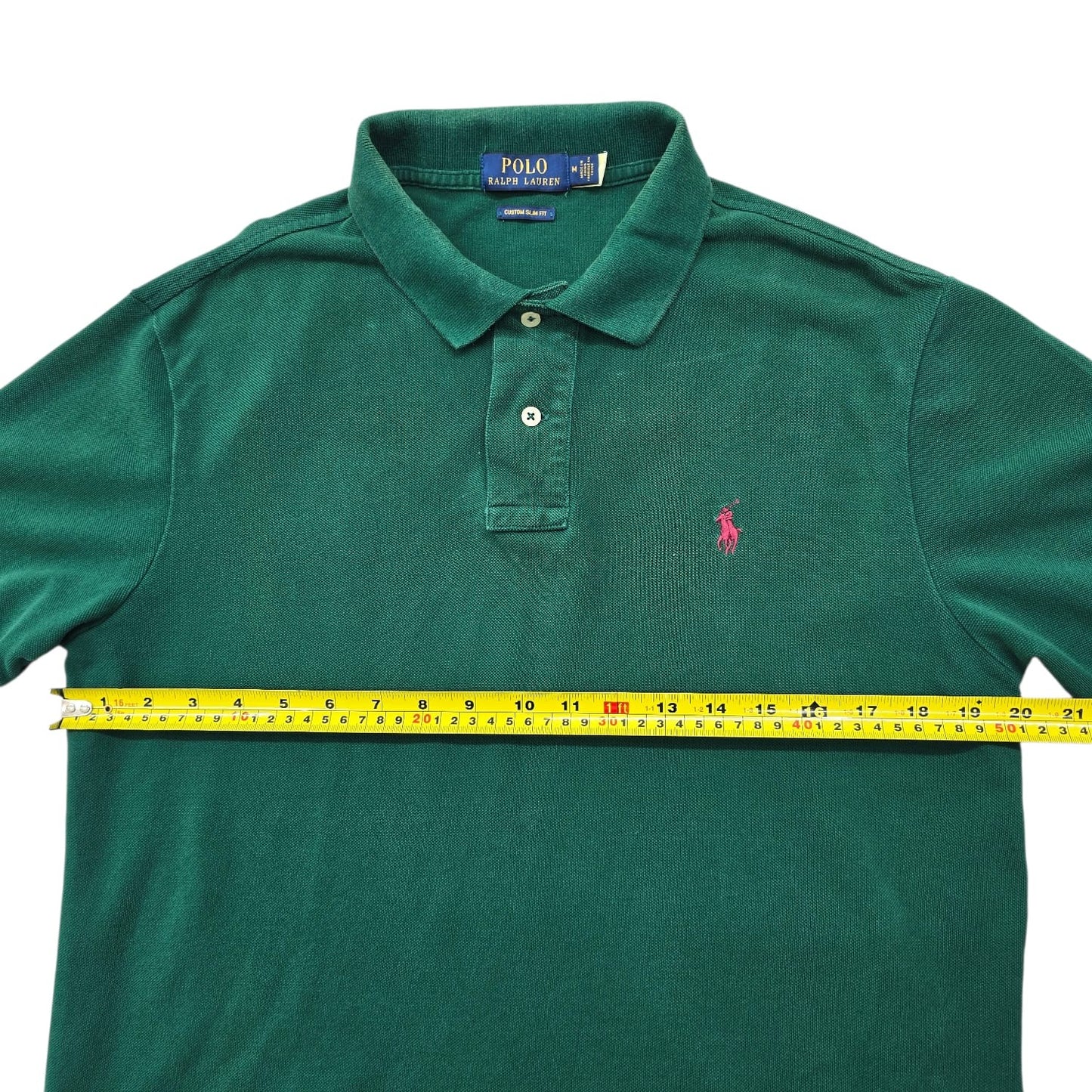 Polo Ralph Lauren Men's Green Custom Slim Fit Polo M