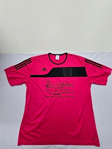 Adidas Pink Jersey Short Sleeve Crew Neck XL Unisex Adult