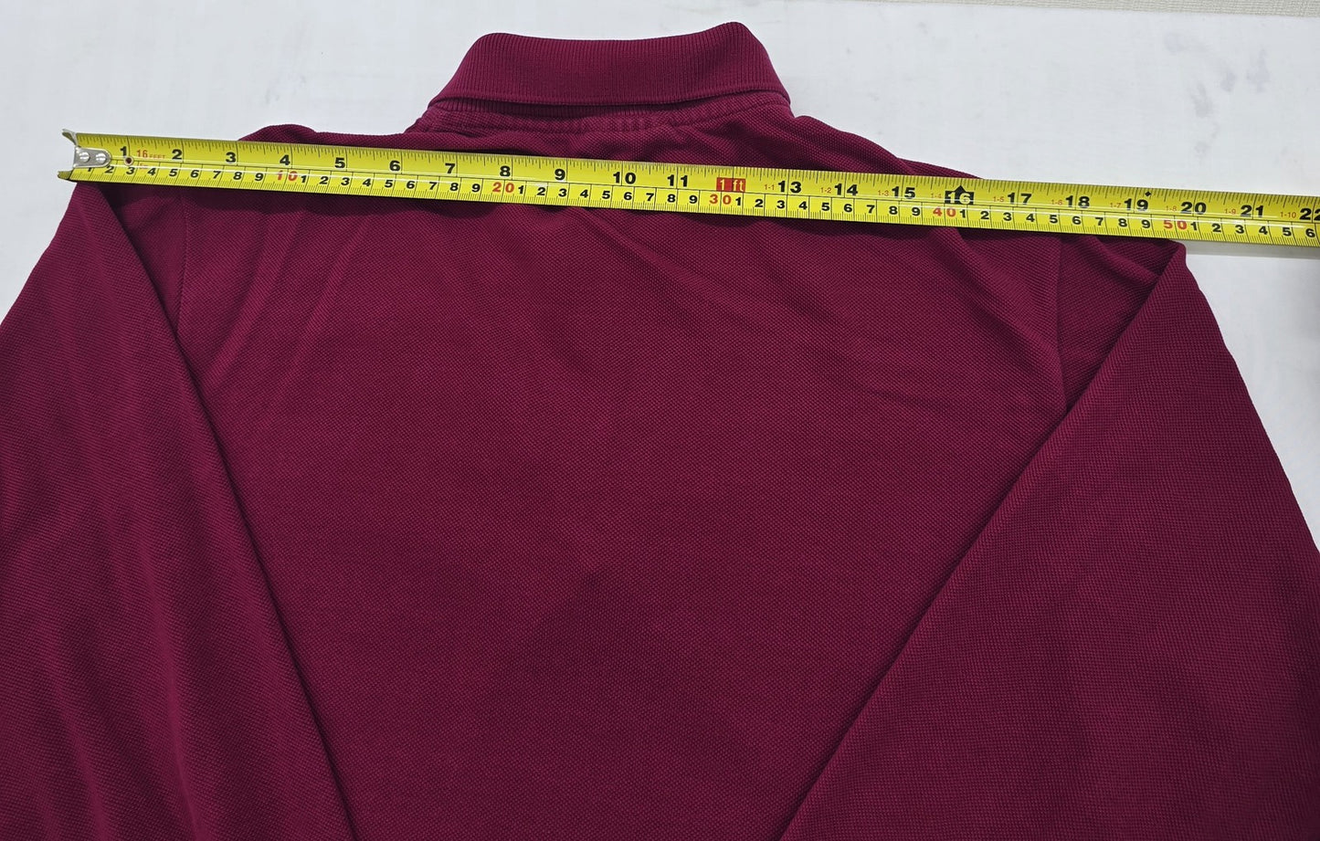 Lacoste Men's Burgundy Piqué Cotton Polo Shirt Size 3 L.12.12