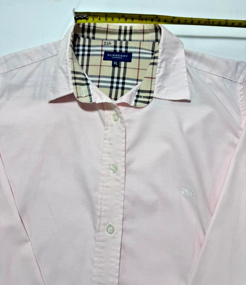 Burberry London Nova Check Collar And Cuffs Shirt - Size XL