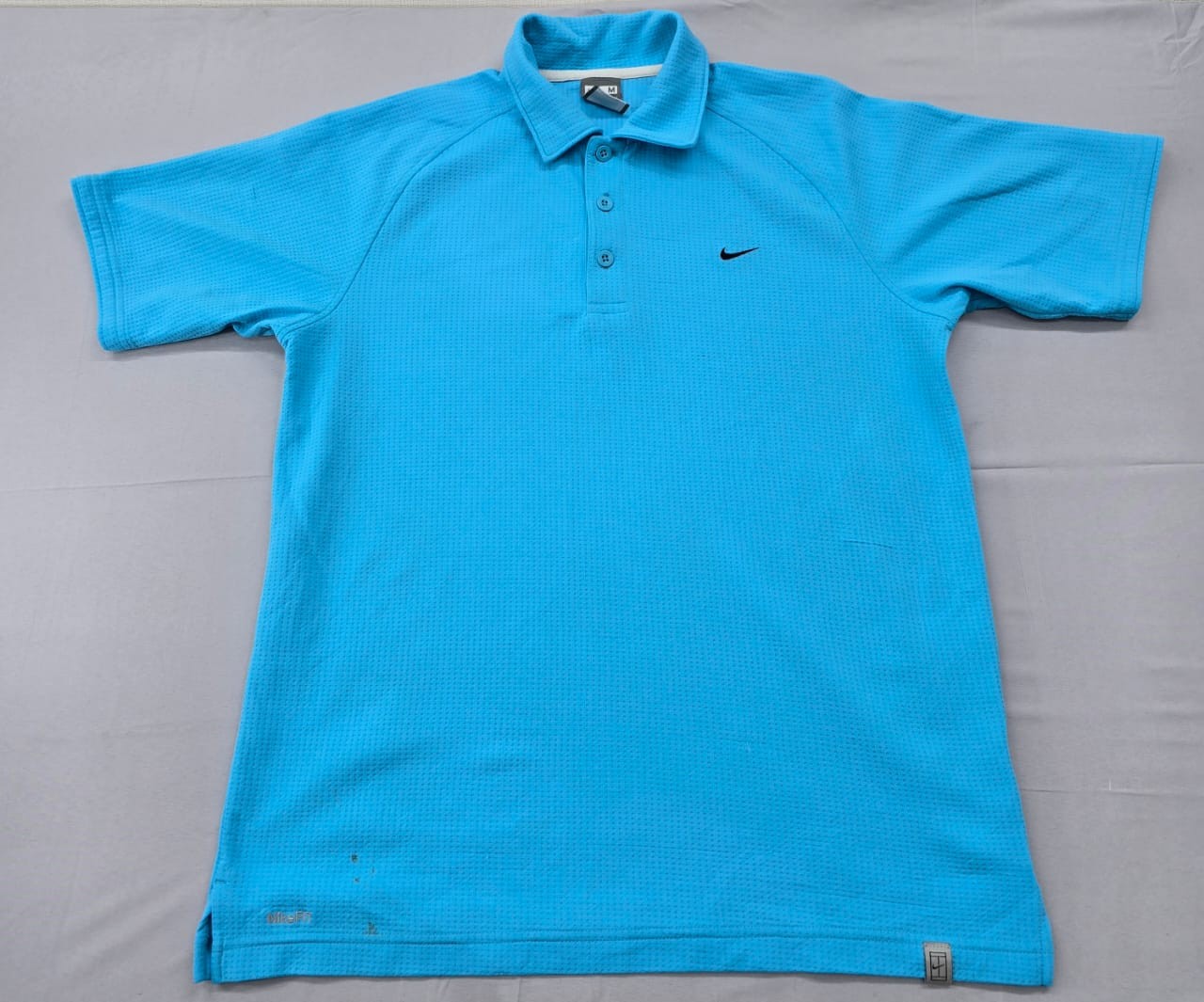 Nike Men's Blue Dri-FIT Polo Shirt Size M Short Sleeve Golf