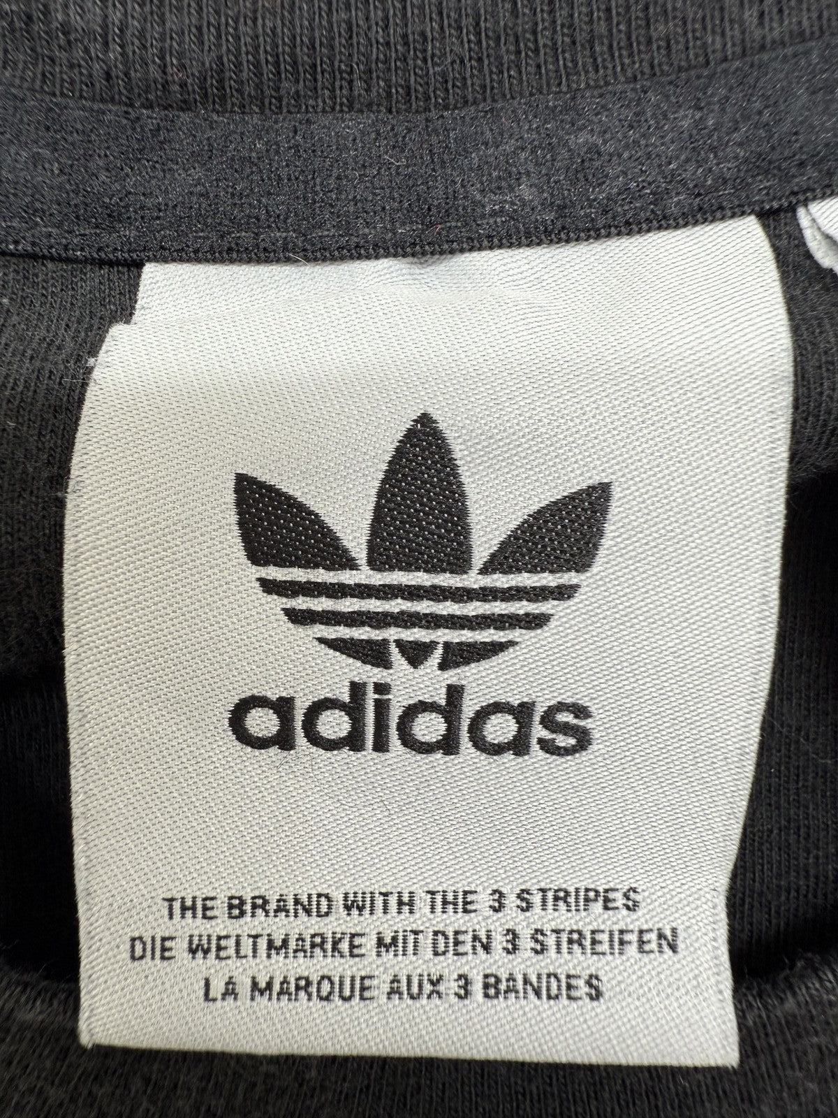 Adidas Originals Graphic Print Black T-Shirt Short Sleeve Size S
