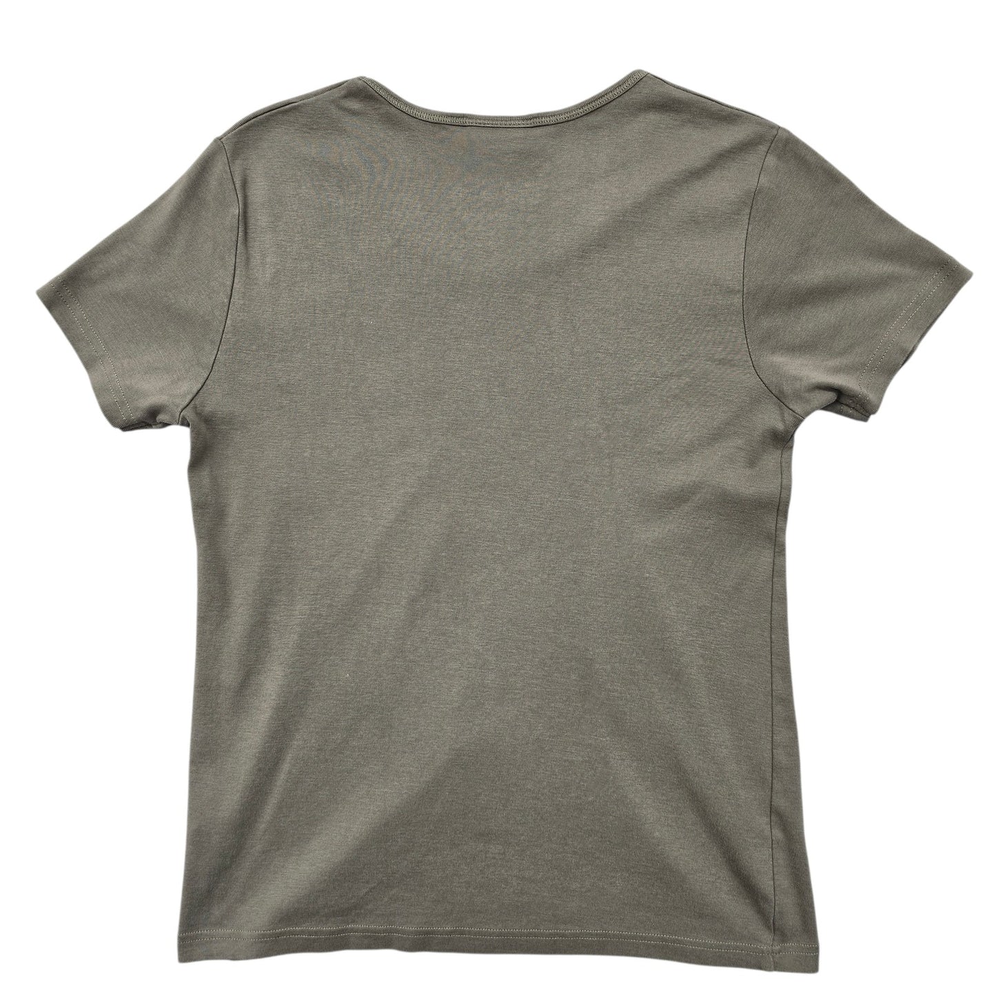 Benotti Boys L Olive Gray Rhinestone Graphic Crew Neck T-Shirt