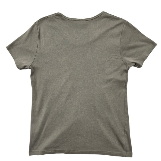 Benotti Boys L Olive Gray Rhinestone Graphic Crew Neck T-Shirt