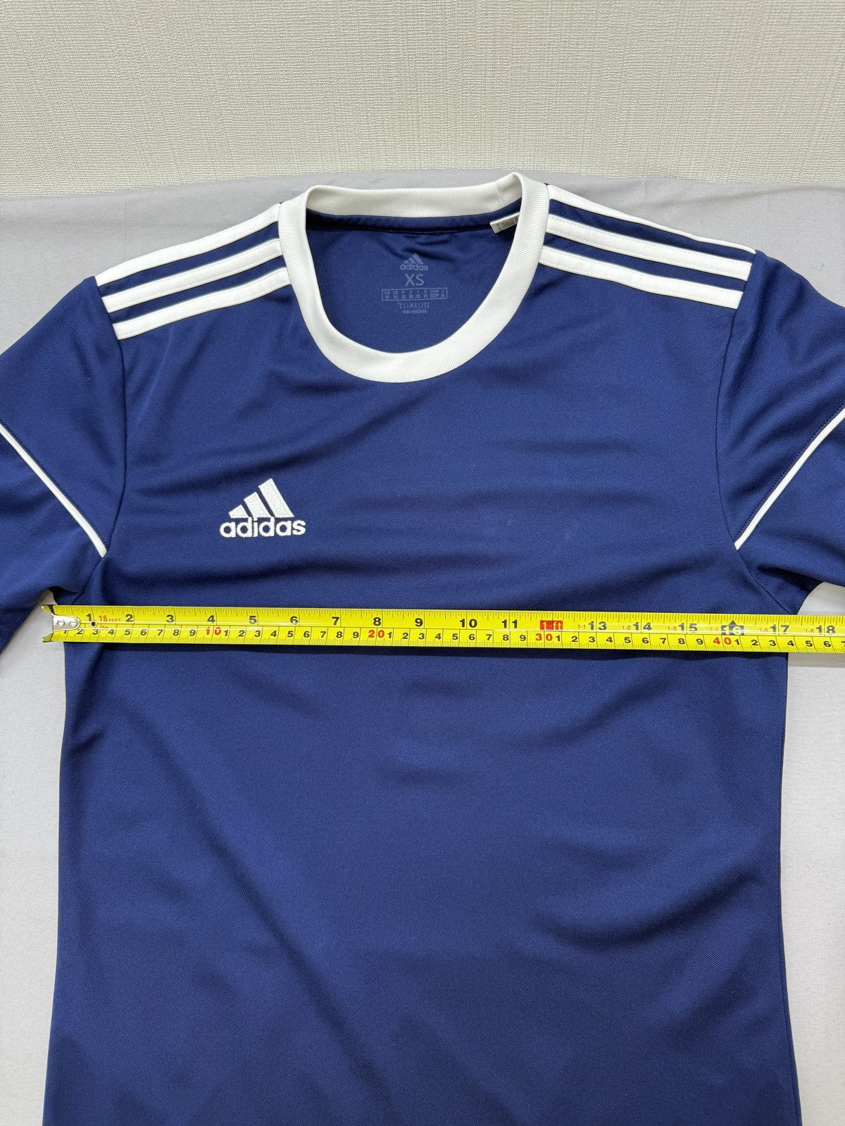 Adidas Men's Navy XS Short Sleeve Jersey Crewneck Climalite