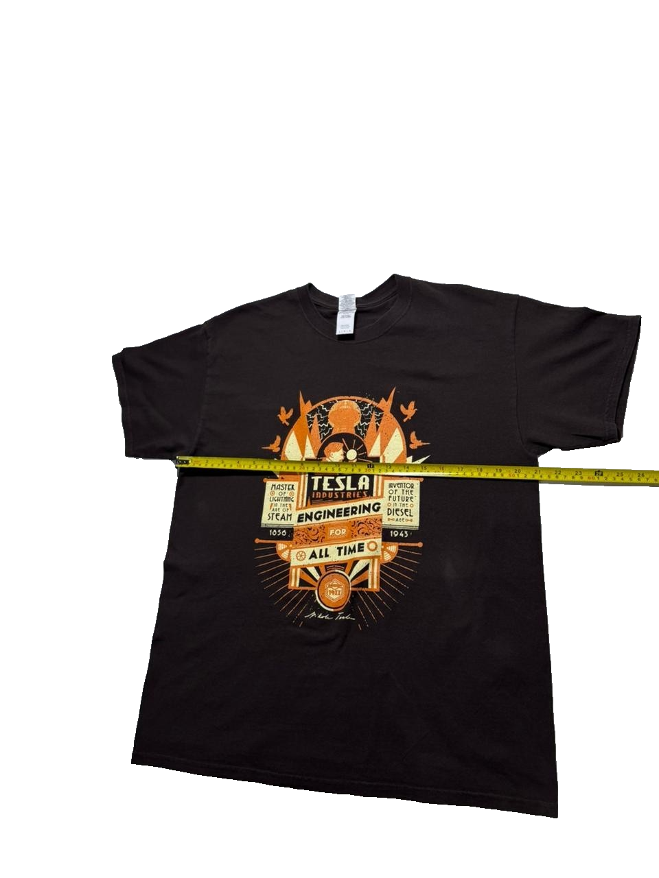 Nikola Tesla T-Shirt - Master Of Lightening - Size L