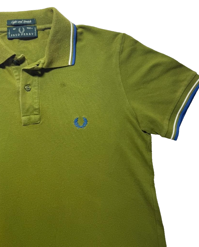Fred Perry Green Polos T-Shirt Rare Vintage | Size: 40