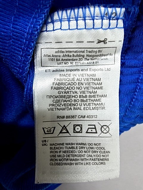 Adidas Blue 3-Stripes Track Jacket XL Full Zip Regular Fit