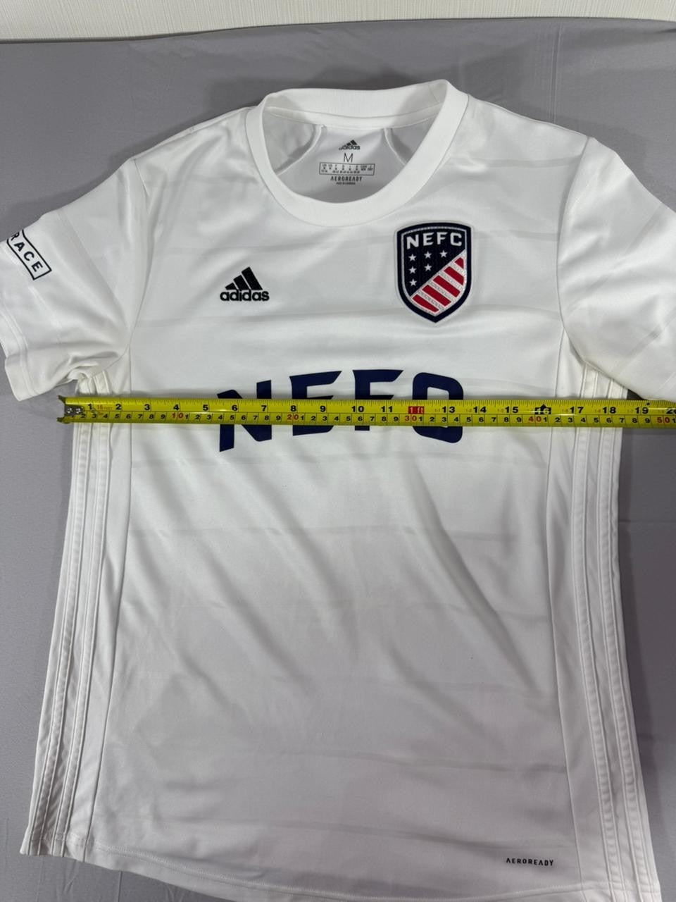 Adidas NEFC Home Football Shirt White Men Medium