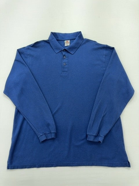 Fruit of the Loom Boys Blue Polo Shirt size XL product image 1