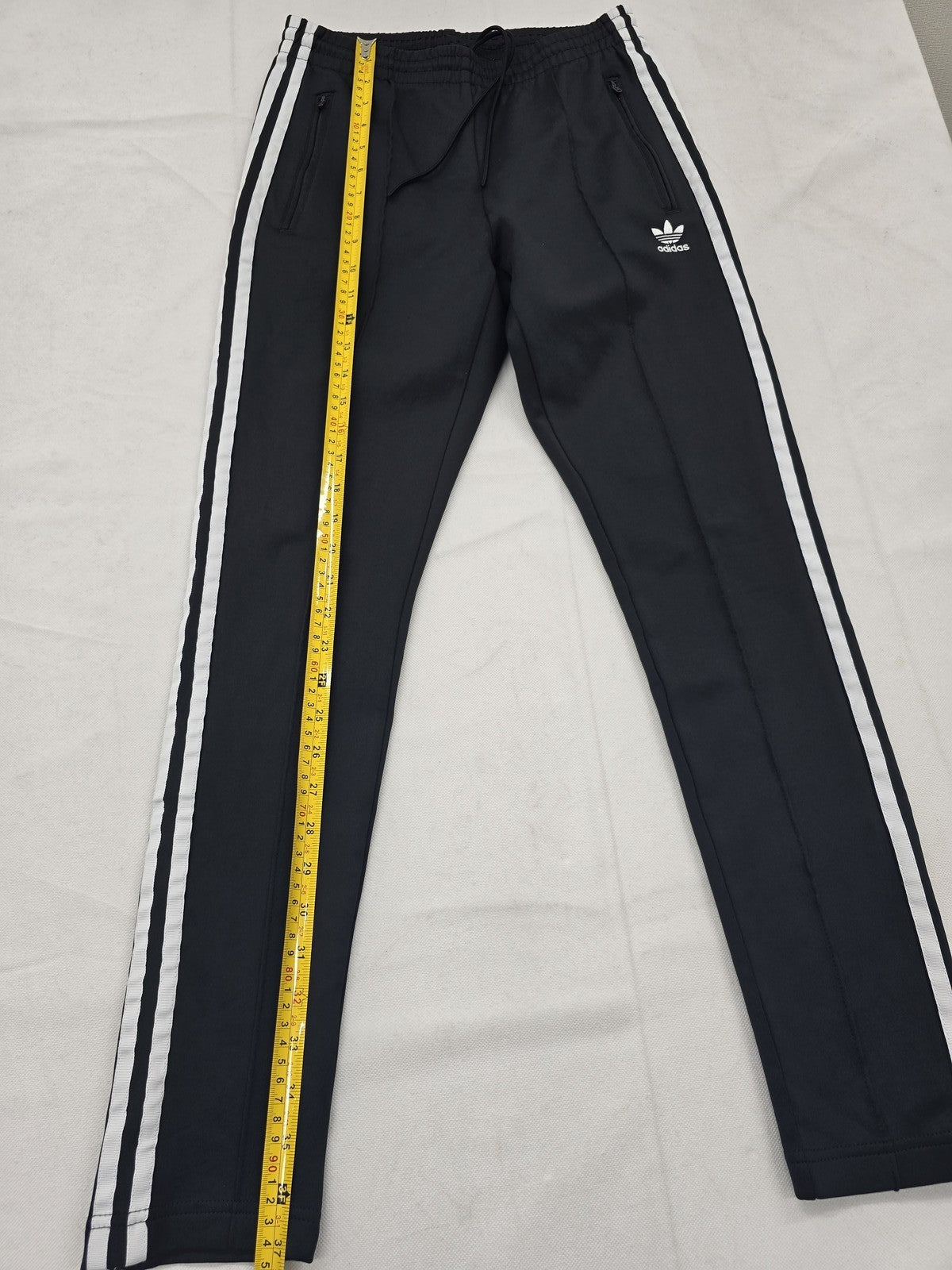 Adidas Primeblue Black Track Pants Men L Slim Tapered Recycled