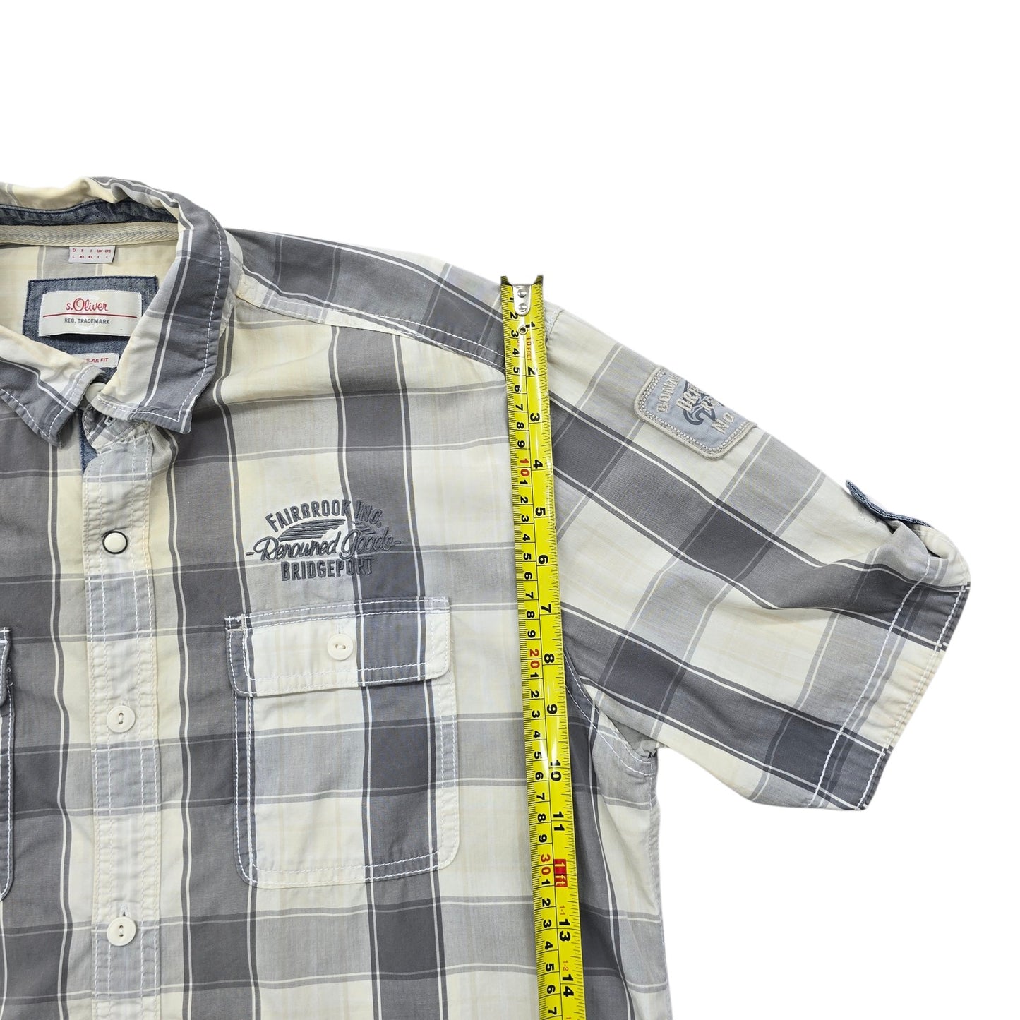 s.Oliver Men White Shirt size L product image 5