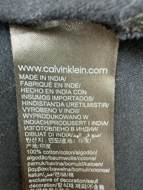Calvin Klein Jeans Men's Black Logo T-Shirt Size M Regular Condition