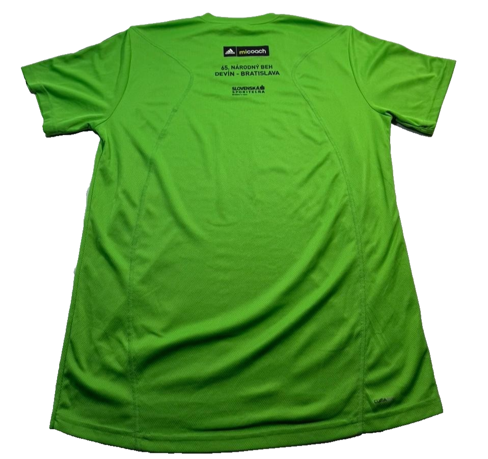 Adidas Men Neon Green Black 3-Stripe Climalite Short Sleeve Athletic T-Shirt Xl