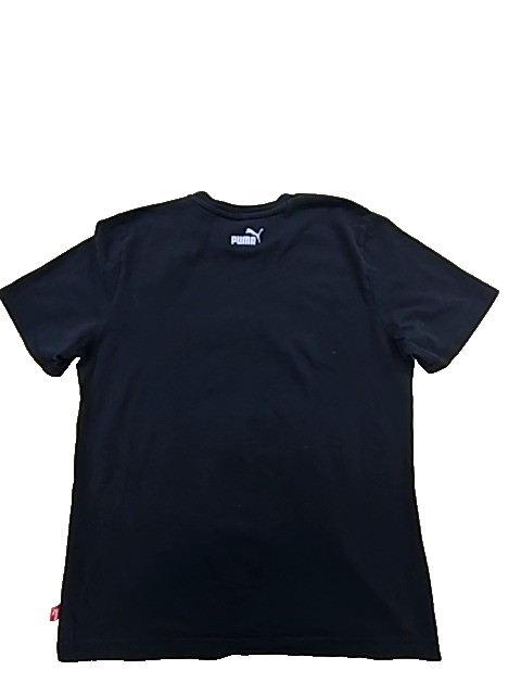 Puma Black Logo Crew Neck Tee Men's L Short Sleeve Turkey