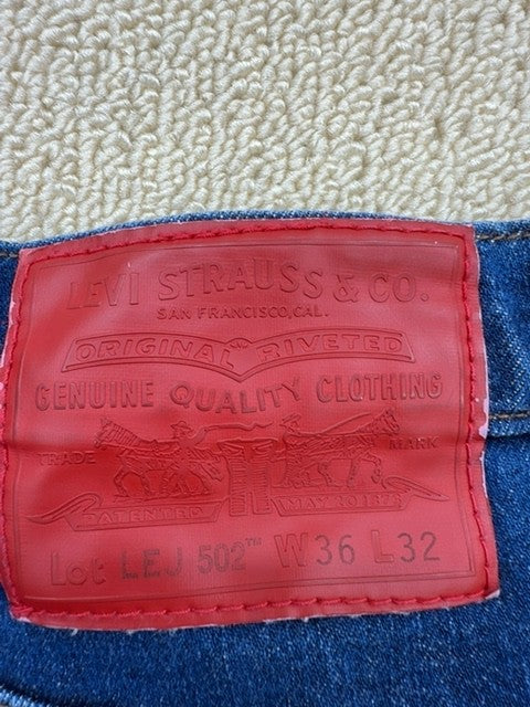 Levi's 501 Straight Jeans Men 36x32 Blue Vintage USA Red Tab Cotton
