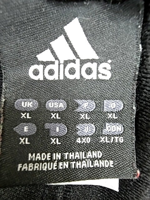 Adidas Men's Black Red Stripe Track Pants XL Performance