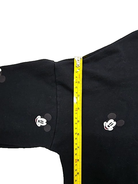 Disney Mickey Mouse Black Fleece Hoodie Size M Unisex Adult