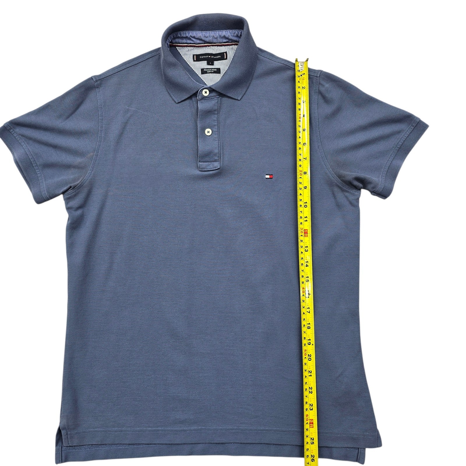 Tommy Hilfiger Men Blue Polo Shirt size L product image 8