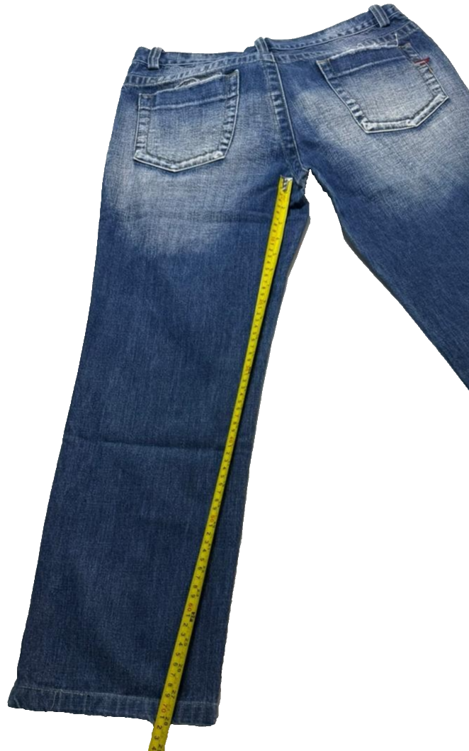 Diesel Industry Men's Blue Denim Jeans Straight Fit Cotton Pants Size 38