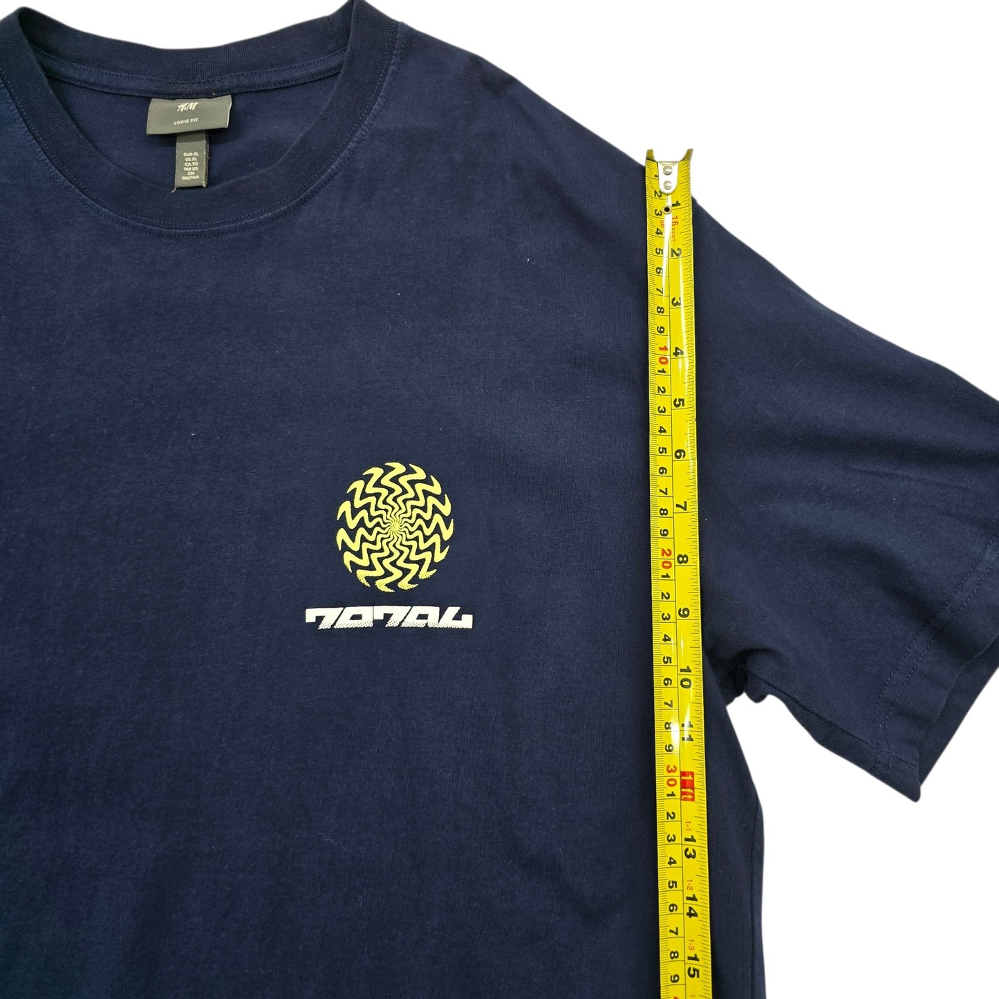 H&M Men Navy T-Shirt size XL product image 6