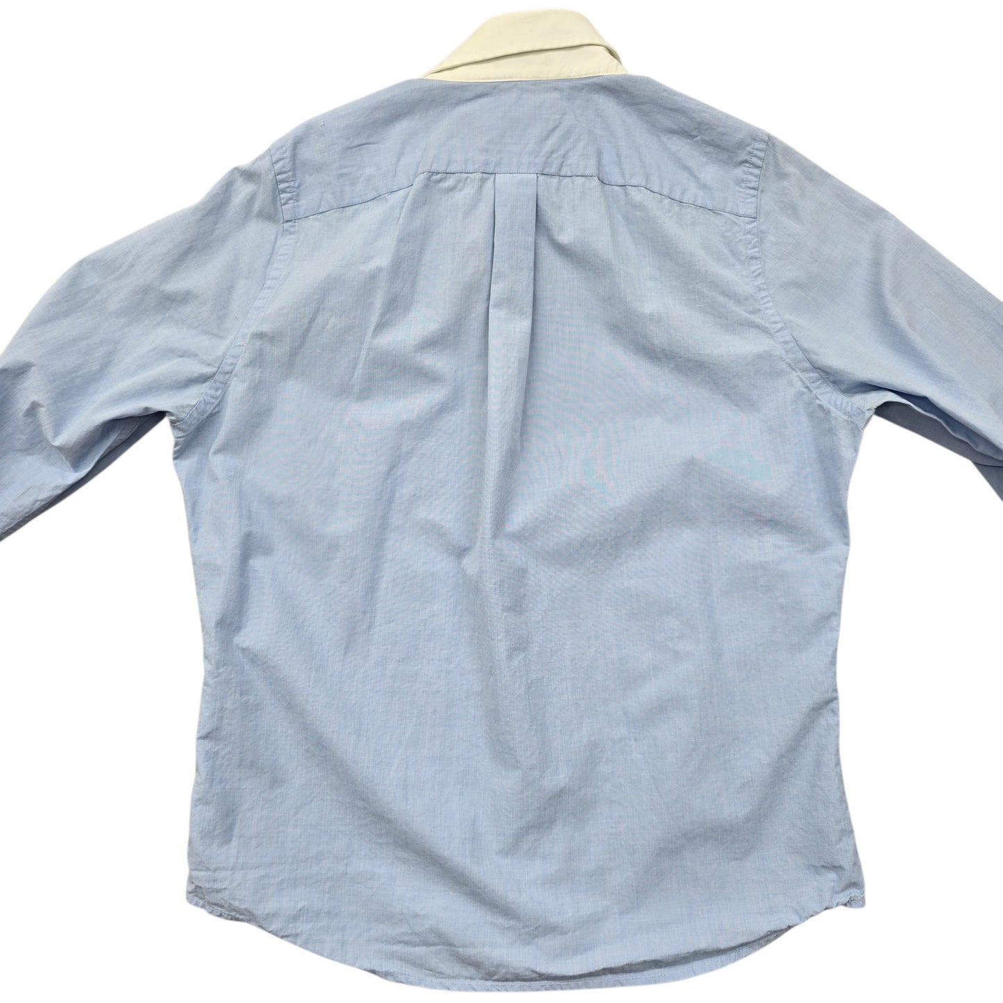 Abercrombie & Fitch Men's S Light Blue Muscle Fit Long Sleeve Button-Up