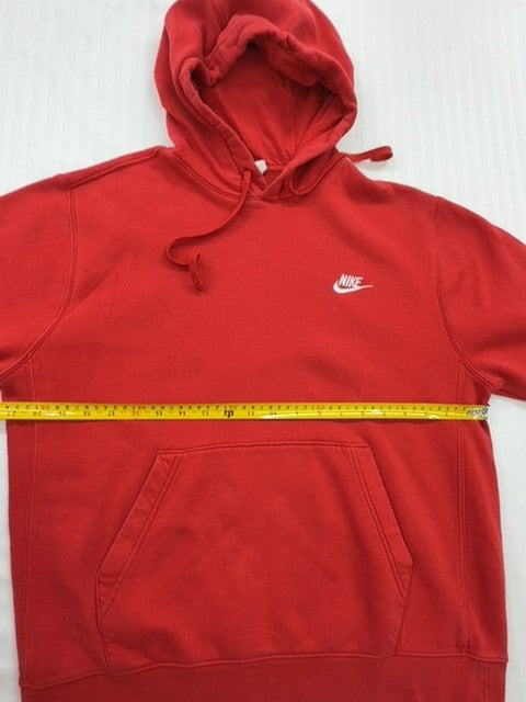 Nike Men's Red Pullover Fleece Hoodie Size M