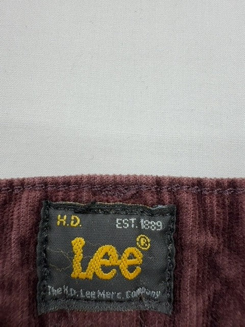 Lee Boys Maroon Straight Leg Jeans Size Kids Mid Rise Button Closure