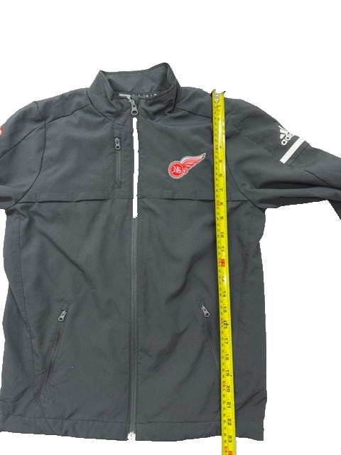 Adidas Detroit Red Wings Track Jacket Men's M Black Full-Zip