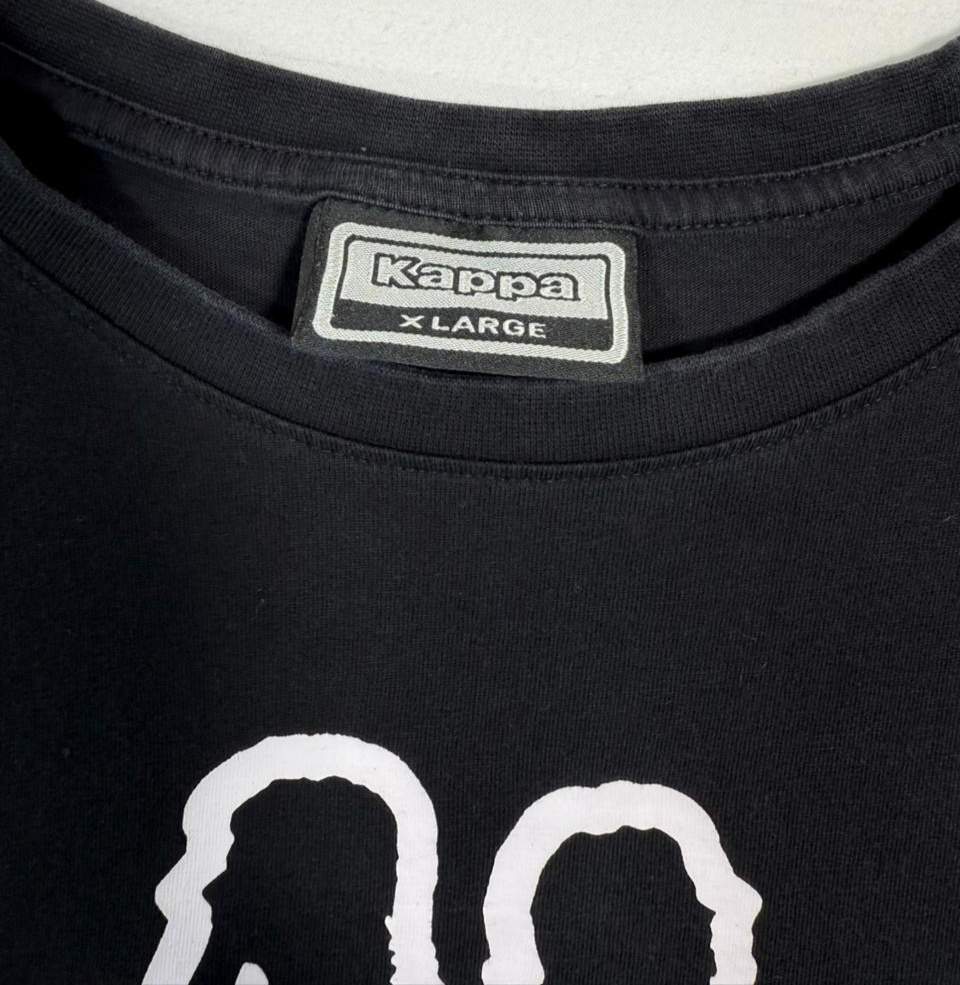 Black Kappa Authentic Logo T-Shirt - Size XL